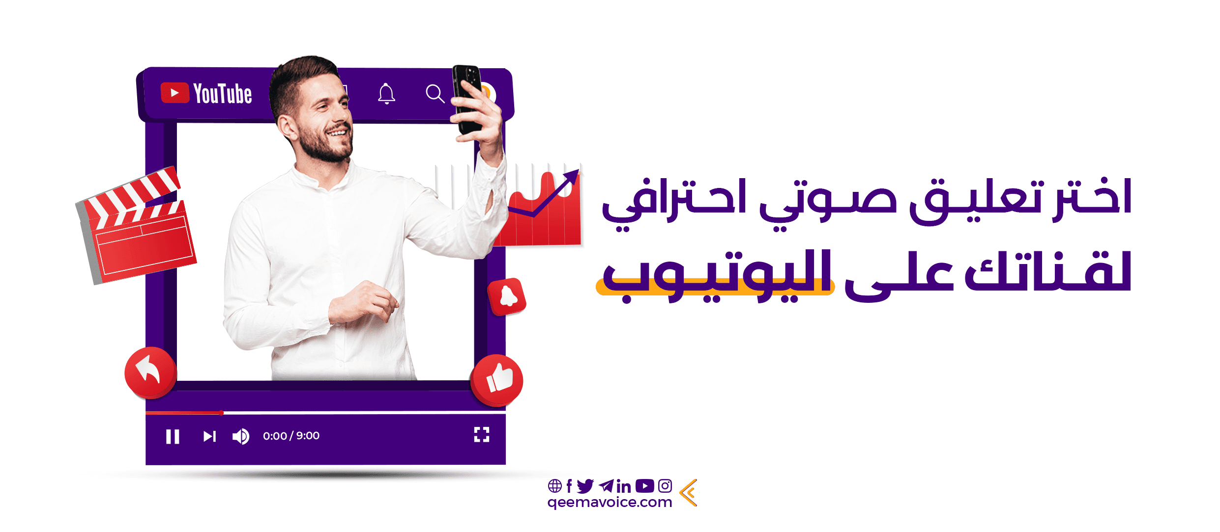 اختر تسجيل صوتي احترافي لقناتك على اليوتيوب