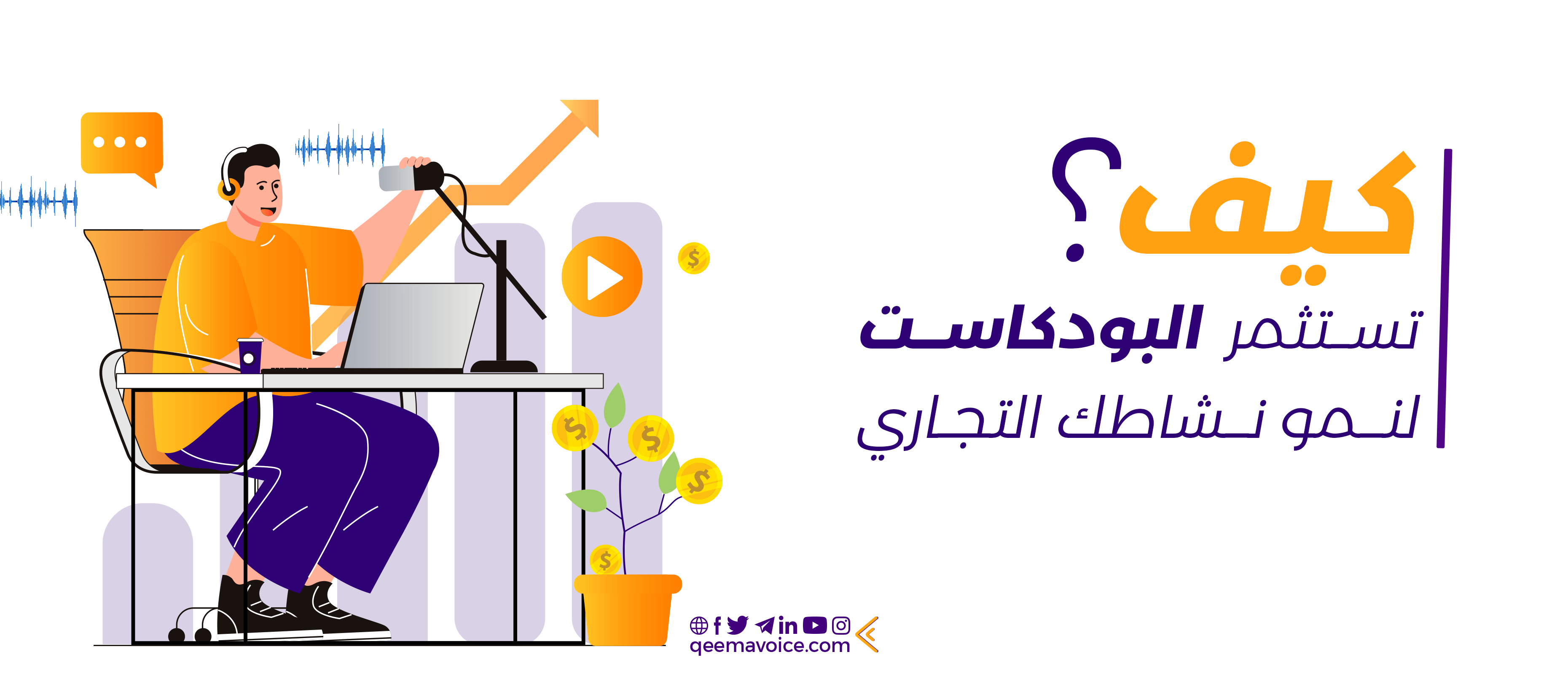 كيف تستثمر البودكاست لنمو نشاطك التجاري؟